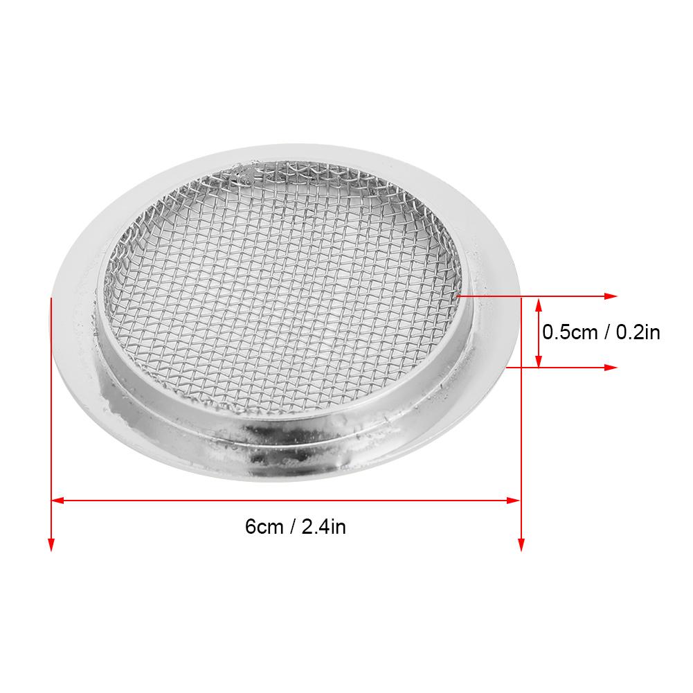 2PCS Resonator Guitar Sound Hole Cover Inserts Screen Metal for Parts(Gold)