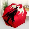 1pc Angel Wings, Red Circle Windproof Automatic Umbrella, Lightweight for Women/Men, Perfect Christmas Gift A0811262