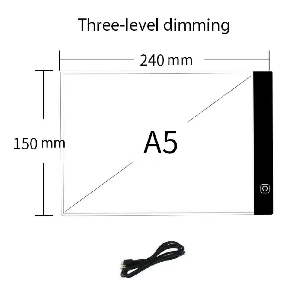 3 Level Dimmable Drawing Copy Pad Board Adjustable Led Light Pad New Animation Painting Pad