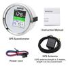 85mm Waterproof TFT Screen Digital GPS Speedometer Gauge MPH Knots Km/h Adjusted GPS Antenna for Boat Car Motorcycle Odometer