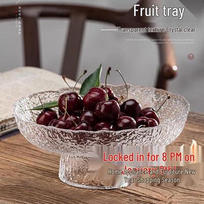 Baijie High-Foot Glass Serving Plate