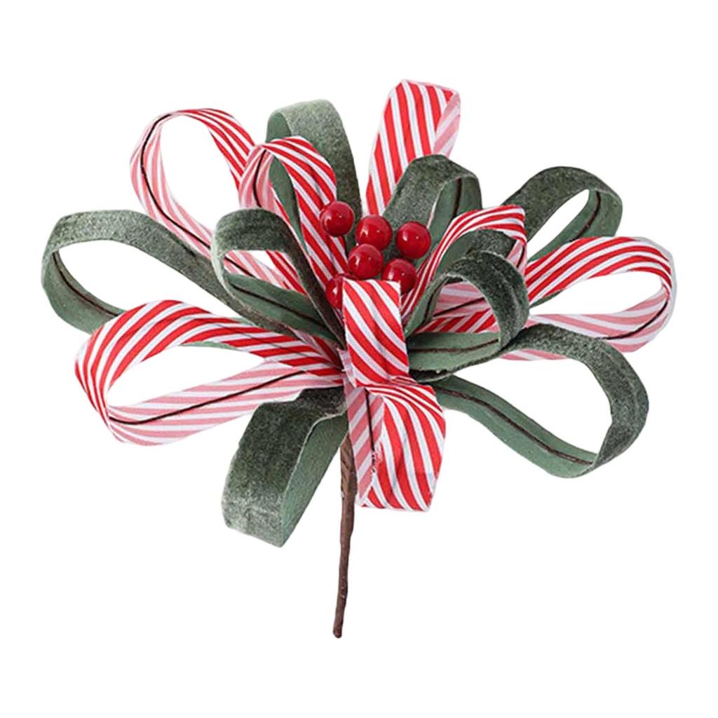 Christmas Artificial Flower, Floral Pick Home Decor Floral Arrangement Faux Flower for Venue Fireplace Christmas Tree