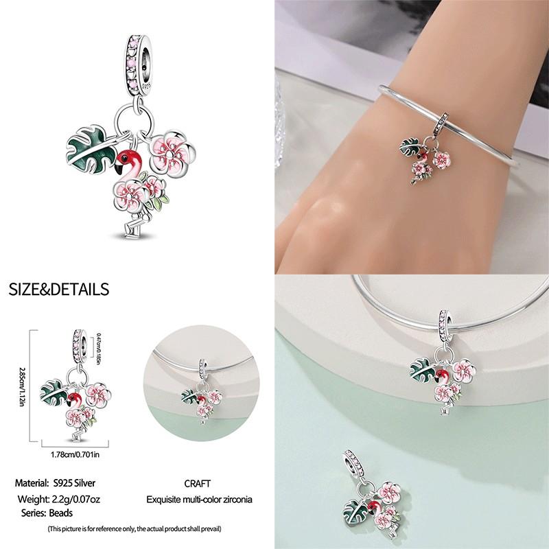 New 100% 925 Silver Pumpkin Car Princess & Cactus Pendant Fit 925 Bracelet Jewelry Making Women Gift