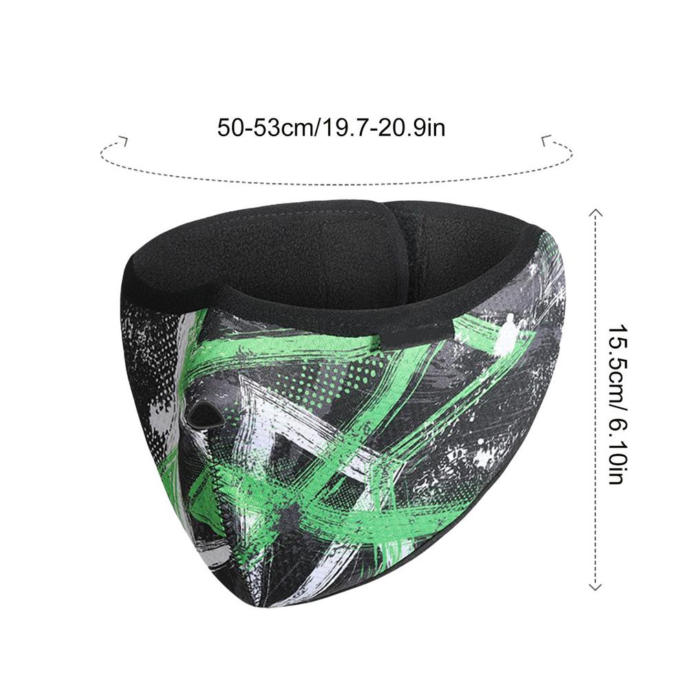 

Thermal Half Masque Windproof Face Cover Winter Warm Ear Warmer Cold Weather Half Masque For Men Women Running Cycling