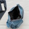 Multi-Pocke Crossbody Bag Denim Commuter Tote Bag Women Large Capacity Messenger Bag
