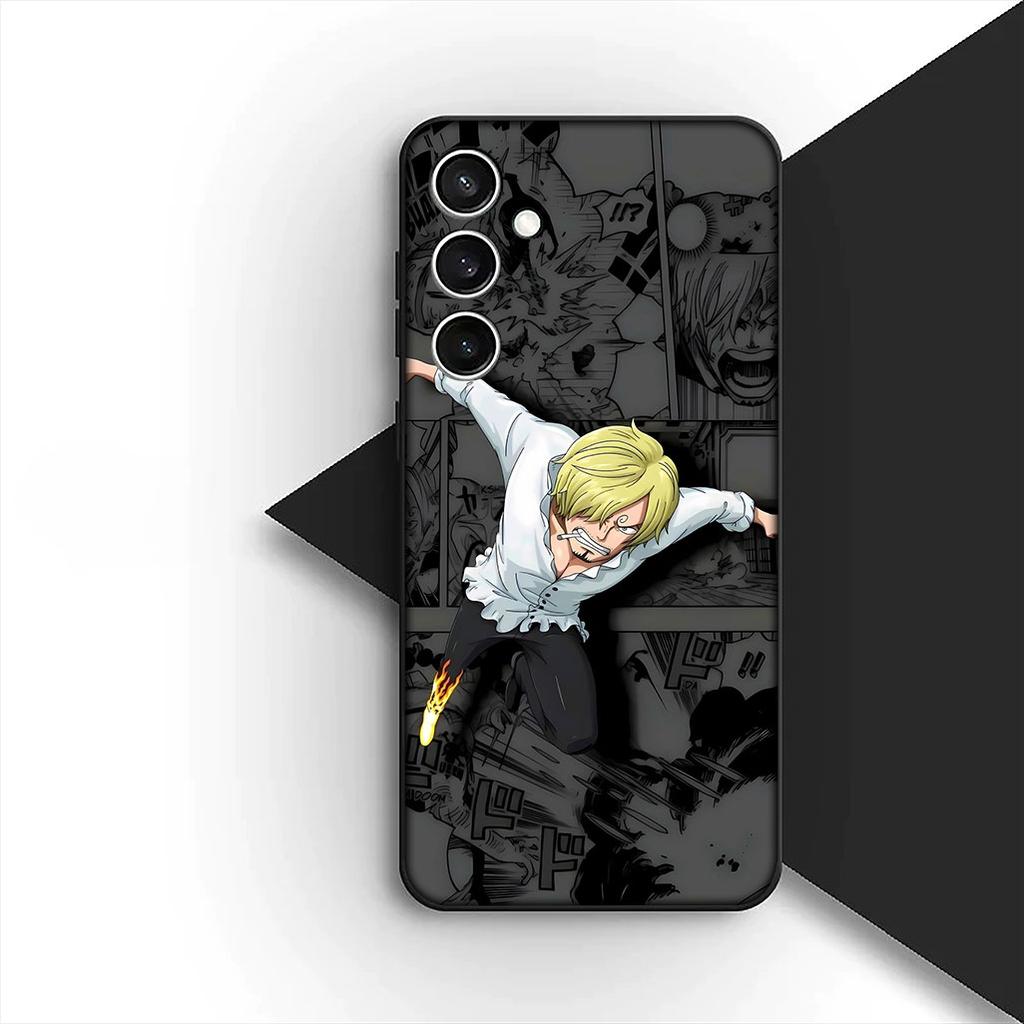 Cover for Samsung Galaxy A35 A36 A55 A26 A05 A06 A14 A50 A51 A53 A54 A12 A13 A23 Phone Case Sanji Roronoa Zoro One Piece Luffy