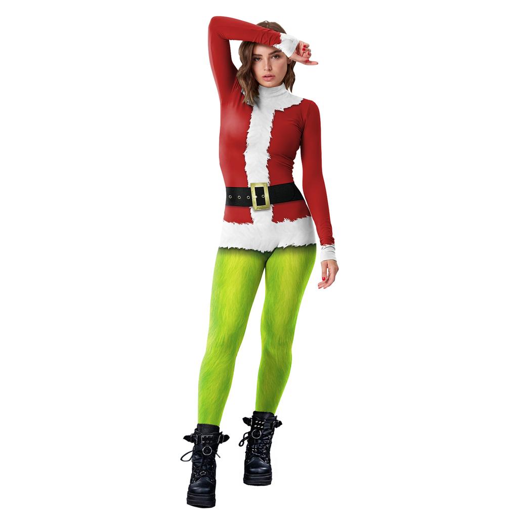 Women's Casual Fashion Holiday Party Christmas-Themed Jumpsuit