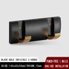 Black Golden Robe Hooks Folding Towel Hanger Nail Free Installation Wall Hooks Coat Clothes Holder Rack Coats 1-6 Hook Bathroom