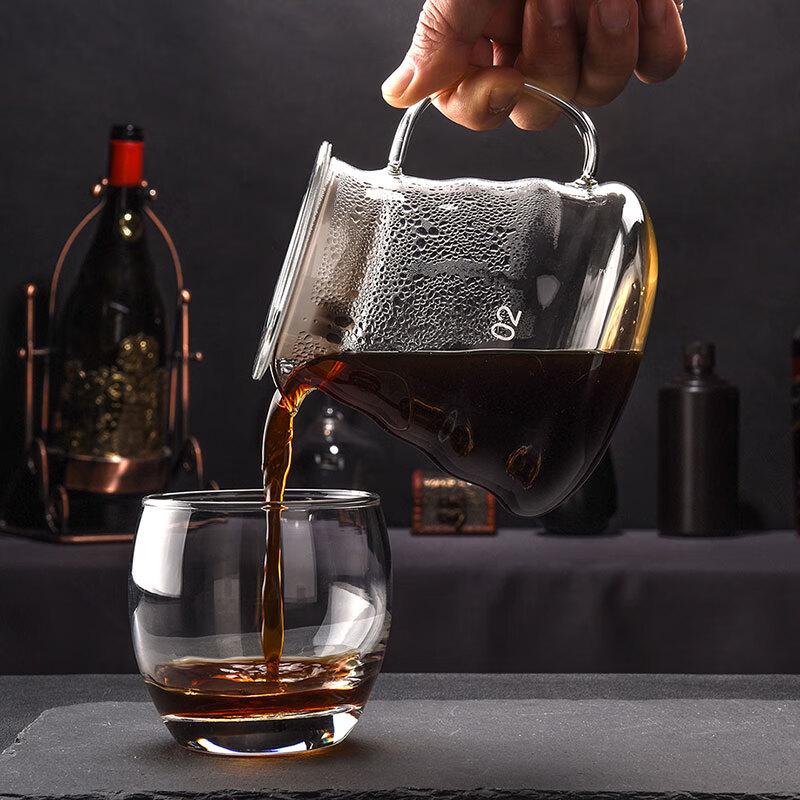 CLITON Heat-Resistant Glass Coffee Sharing Pots