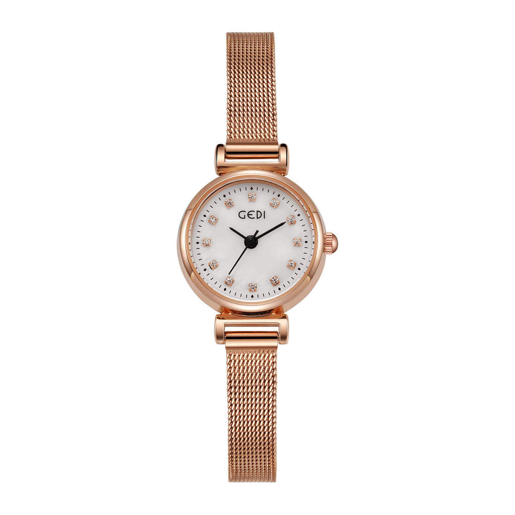 

Womens Fashion Quartz Watch With Waterproof Stainless Steel Mesh Band For Elegant Wear белый