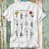 British Wild Flowers Best Botanical Garden Plant Lover Magic Wizard T-Shirt Top Design Unisex Ladies Mens Tee Retro Fashion Vintage S795