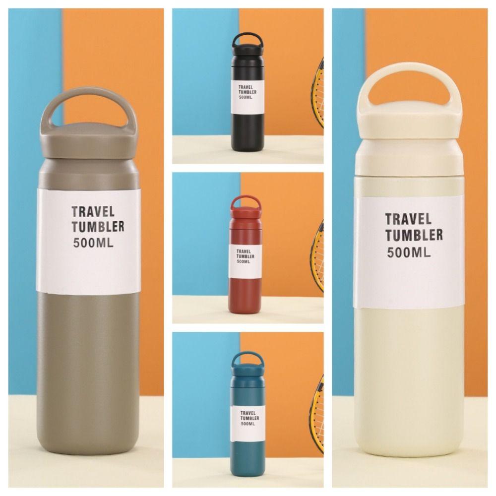 Hält kalt und warm Mattierte Thermos-Teetasse Edelstahl Isolierte Wasserflasche Kaffee Tee