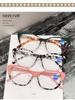 Anti Blue Light Cat Eye Reading Glasses Presbyopia Hyperopia Women Computer Eyewear Spring Legs Eyeglasses +1.0 +1.5 +2.0 +2.5