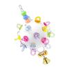 Safe Bird Chew Toy Hanging Teething Ball With Bells For Parrots Boredom Reduce 6XDE