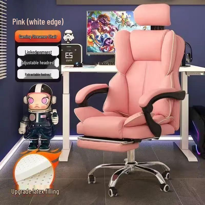 Ergonomic Computer & Gaming Chair - Comfortable Office Chair for Long Sitting, Ideal for Dormitory and University Students.