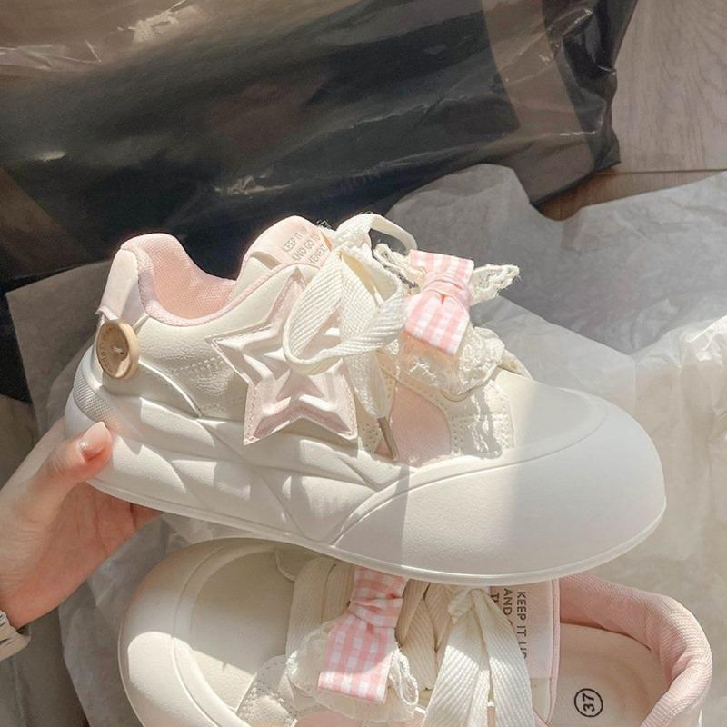 Neue dicksohlige Board-Schuhe für Damen vielseitige Brotschuhe