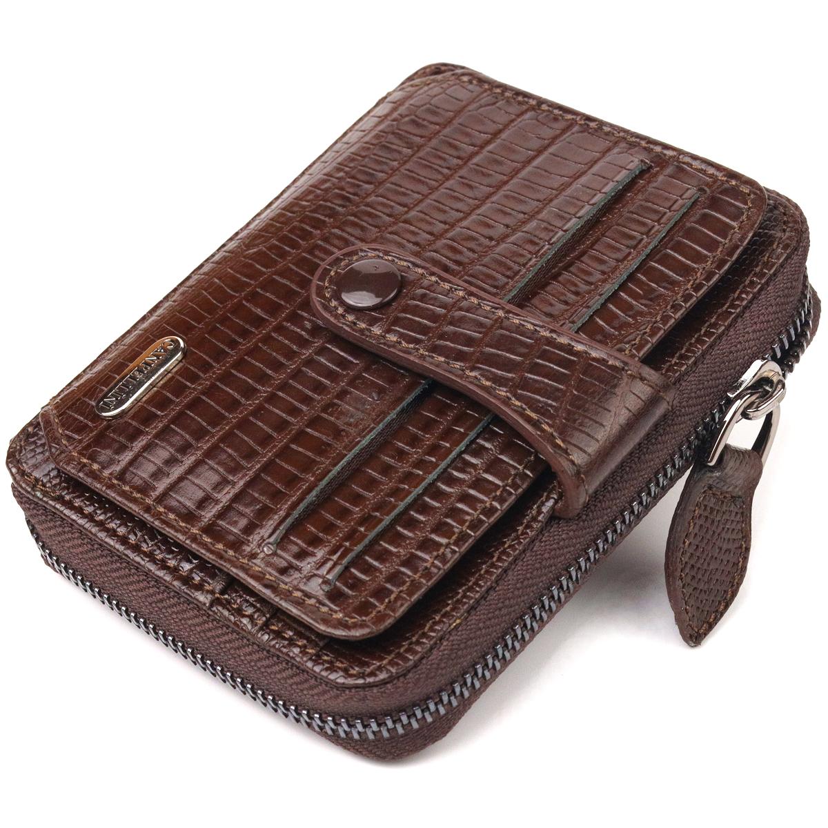 

Цікаве жіноче портмоне з натуральної фактурної шкіри CANPELLINI Wallet 21493