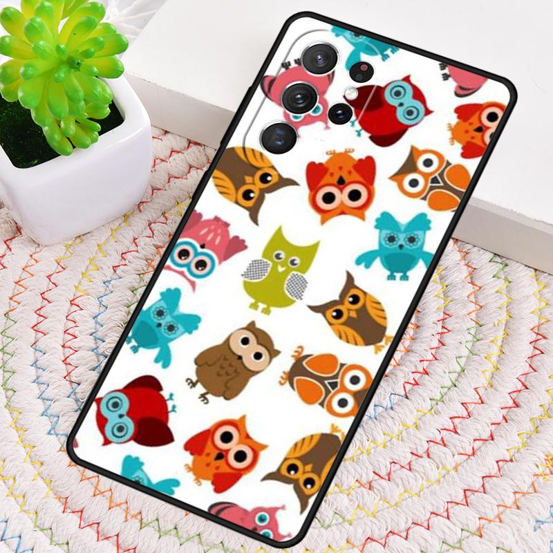 Cute Owls Phone Case for Samsung Galaxy Note 10 Pro S26 Ultra S23 S24 FE S25 S21 S22 PLUS Shockproof Cove