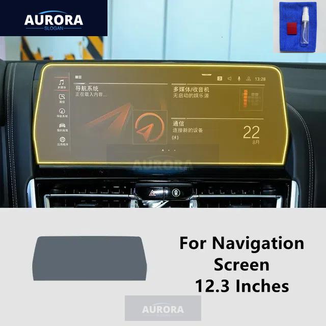 Pour BMW série 8 22-23 G14 G15 G16 Tableau de bord, Navigation Film de protection transparent en TPU Anti-rayures Film de réparation Accessoire Modification