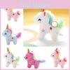 Pretty Rainbow Unicorn Plush Keychain Wholesale Pony Doll Pendant For Girls' Bags