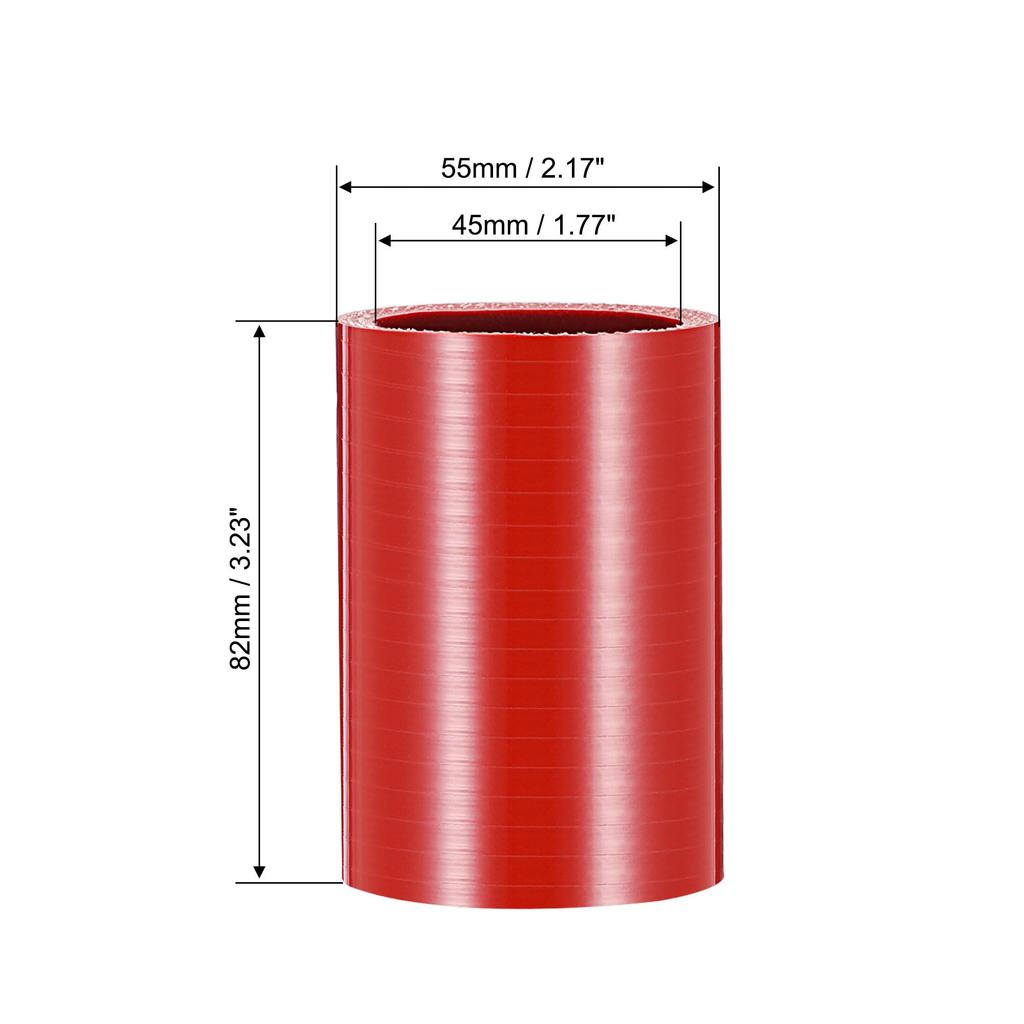 X AUTOHAUX Silicone Hose, Straight Silicone Hose, Silicone Pipe, Radiator Hose, Inner Diameter 1.8