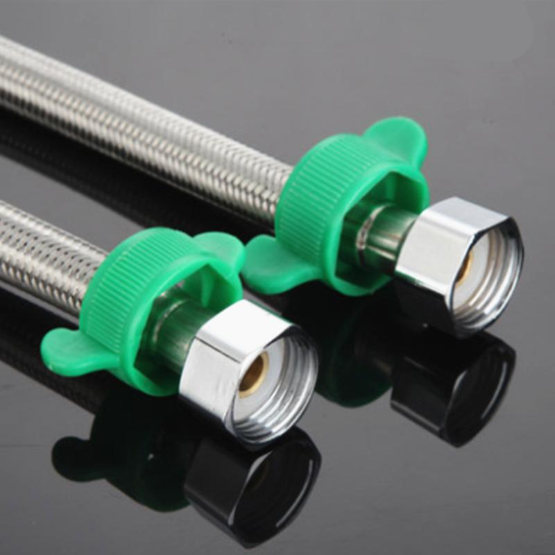 G1/2 304 Stainless steel toilet plumbing hose angle valve hose Water Heater Flexible Plumbing Hose braided hose Length 20CM