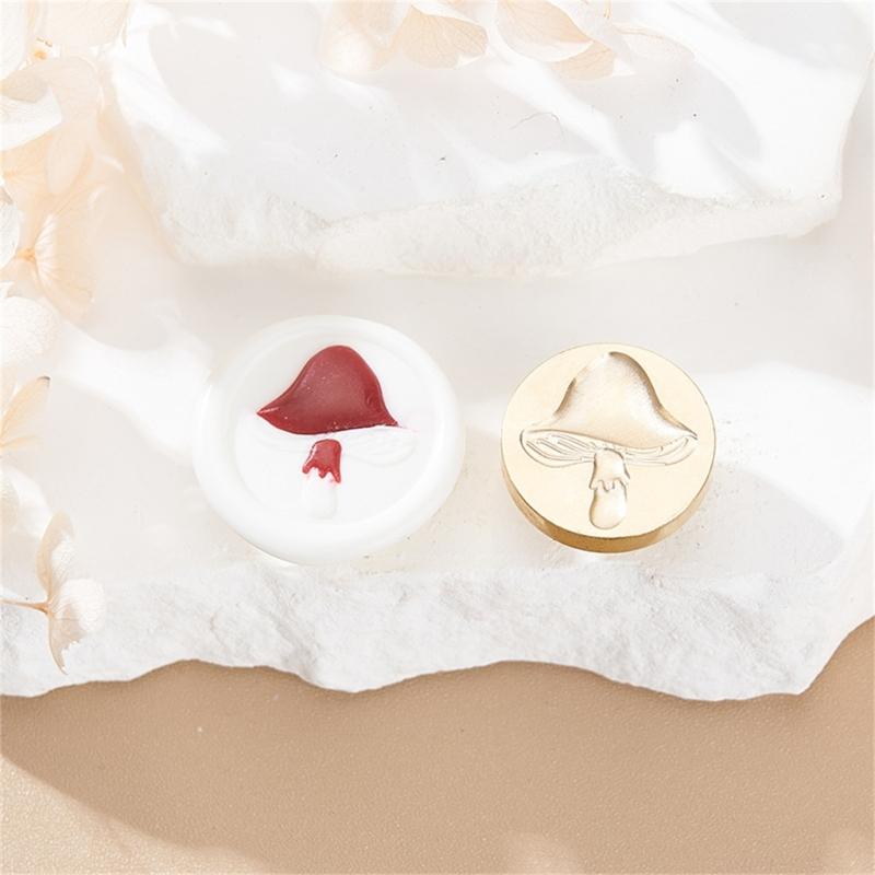 Fruchtpflanzen-Serie Siegelwachsstempel für Weihnachtsumschläge Karte Hochzeitseinladung Dekor Messing Kleeblätter Wachssiegelstempel