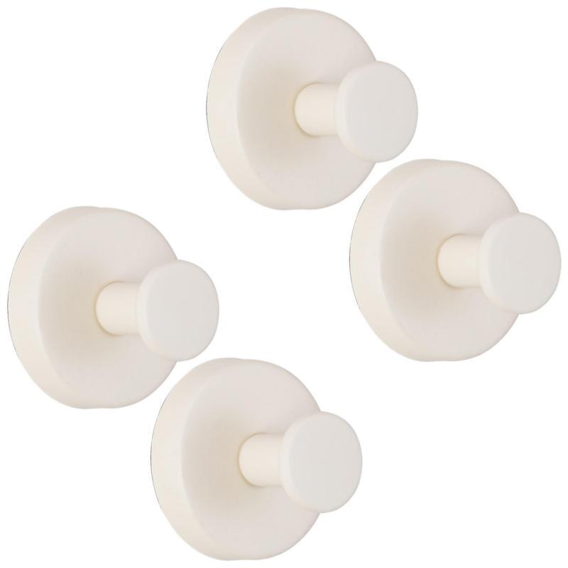 2/4Pcs Reusable Wall Mount Stainless Steel Suction Cup Hooks Waterproof Hangers for Home Office Bathroom