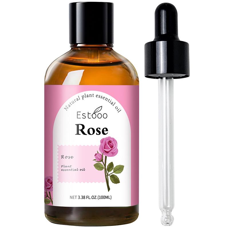 Bougie infusée à l'huile de rose: Huile de Massage Aromathérapie & Soin de la Peau 30ml pour Diffuseur & Humidificateur