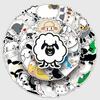 50 Cute Cartoon Animal Stickers for Kids - Little Sheep Design for Skateboards, Water Cups, Suitcases, DIY Projects