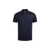 Solid Color Pullover Straight Casual Short Sleeve Polo Shirt Men Tops Navy-Blue 3D1FM8-1JORZ-10920