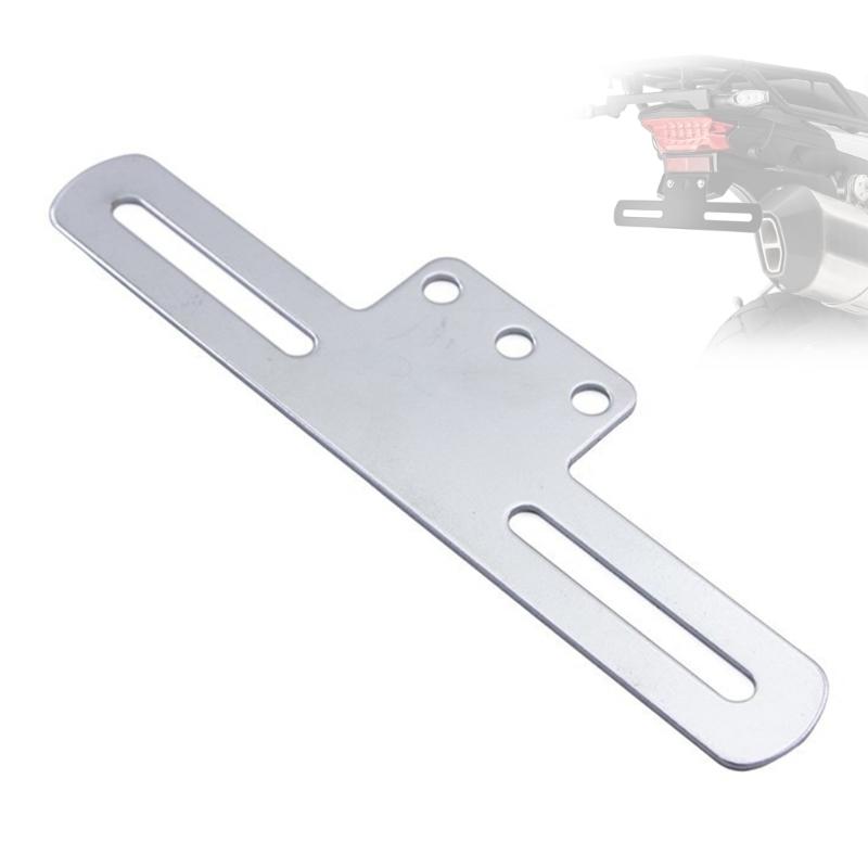 License Plate Mounting Bracket for Motorcycle Rear Plate Replacement, Metal Support Part for Electric Bike, 1 Piece