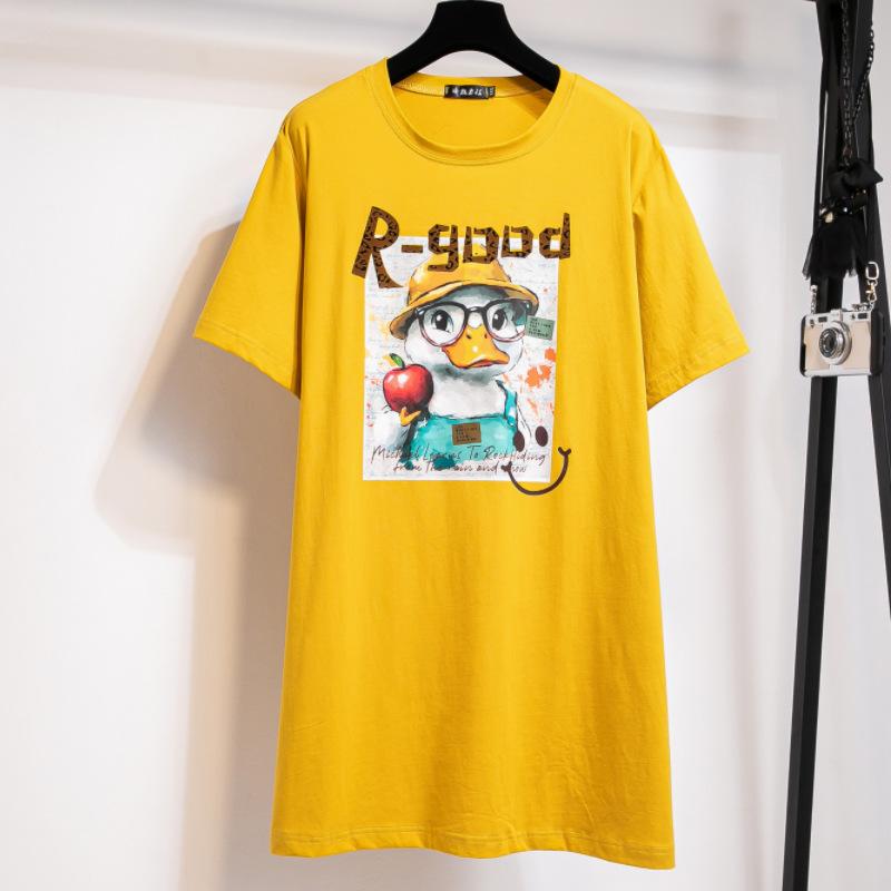 

Плюс Размер Женский Летний Новый Свободный Хлопковый Топ С Короткими Рукавами 7XL имбирный