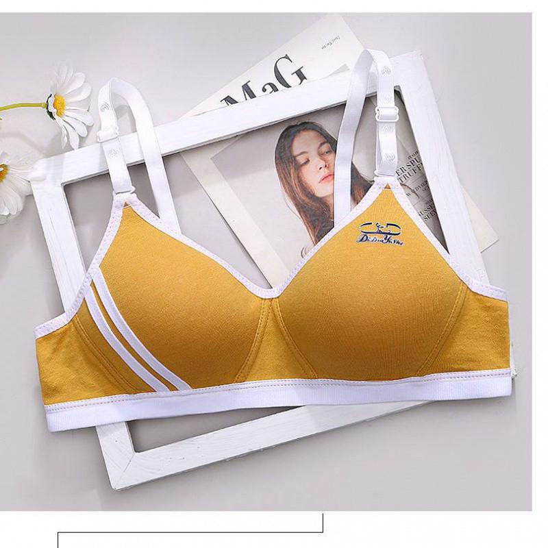 

Бесшовный треугольный бюстгальтер из чистого хлопка - Беспроводной, Легкий, Тонкий стиль для девочек и студенток 32/70AB