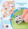 Kids' Reusable DIY Sticker Books Multi-Theme Bubble Sticker Jelly Stickers Portable Montessori Sticker Toy Gifts for Children
