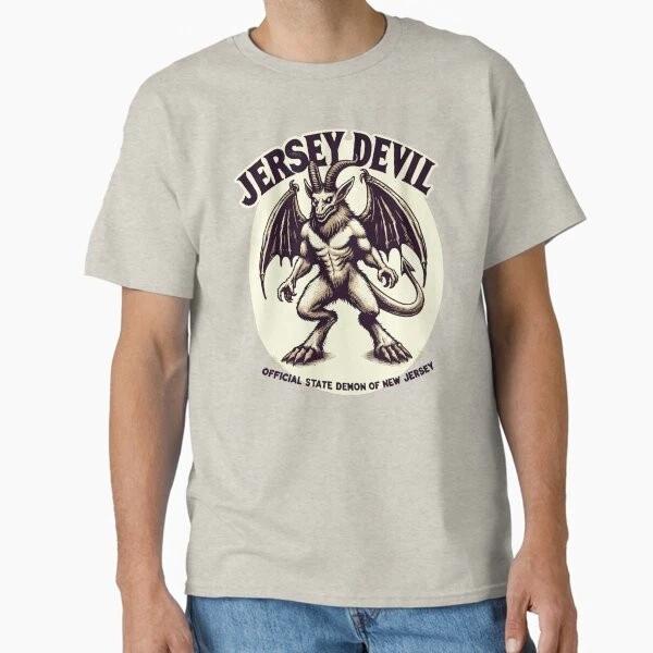 The Official State Demon Of New Jersey Classic T Made In Usaaus Tshirt S2xl S