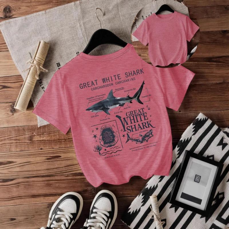 Women's Shark New Short-sleeved Fashion T-shirt