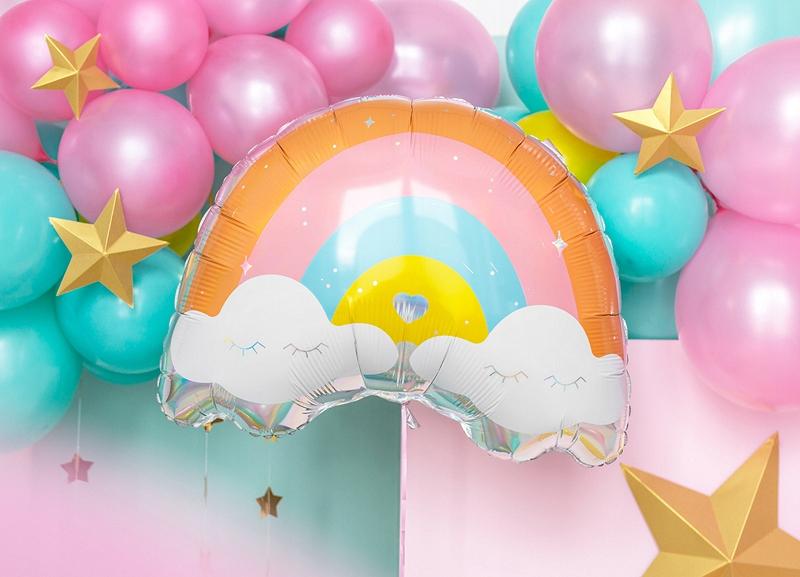 Rainbow Foil Balloon, 55X40Cm, Mix