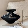 Creative Wrinkled Texture Ceramic Vase Hydroponics Plant Pots Table Decoration Flowers Arrangement Vases Room Aesthetic Decor