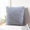 Solid Color Textured Plush Pillow Cover, Soft Faux Fur Sofa Cushion Case