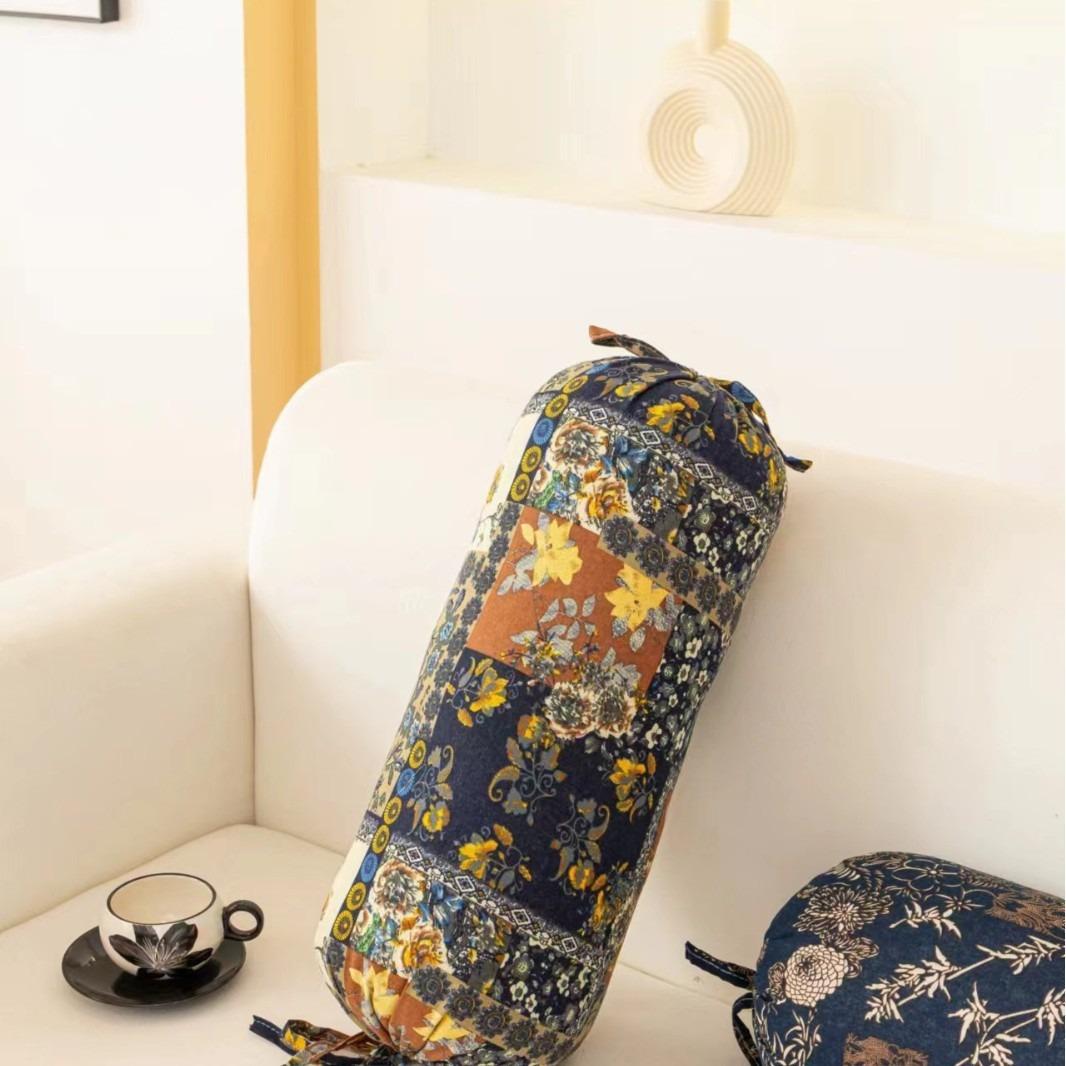 

1pc Bohemian Style Cylindrical Pillow with Insert,Decorative Cushion, Back,and Waist Support,Suitable for Bedroom/Sofa/Office 1pc