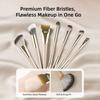 286- Makeup Brush Set - Foundation/Contour/Eyeshadow/Nose Contour/Stippling Brushes with Portable Case