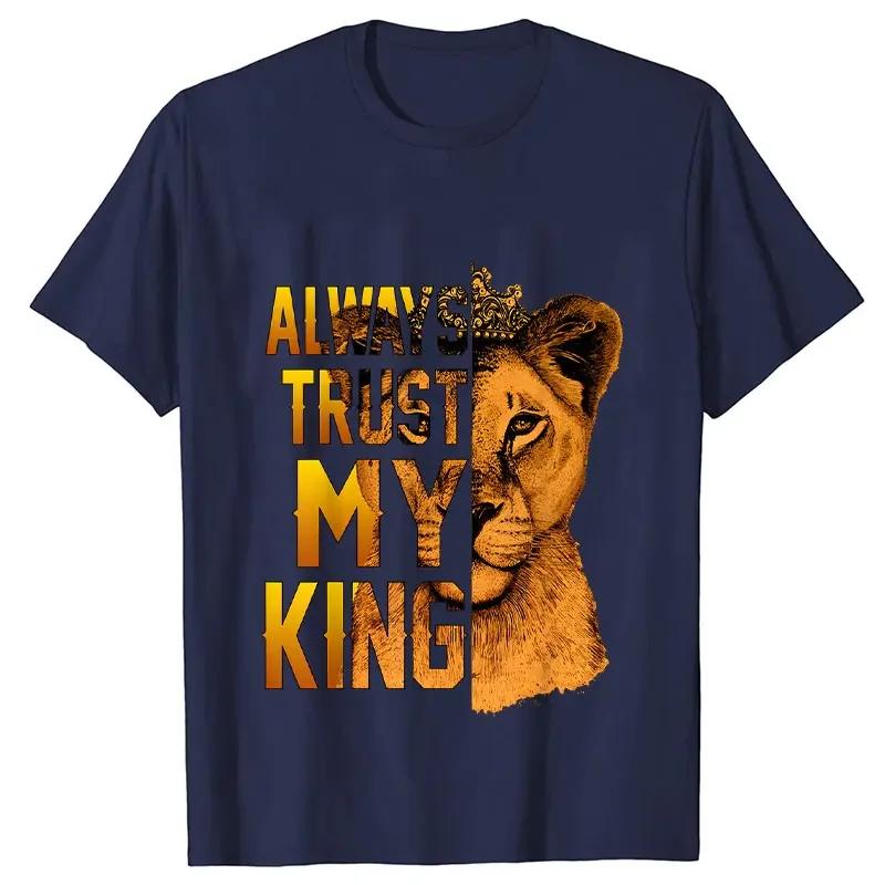 Lví král a královna párové tričko Láska Top Móda Krátký rukáv Pár Oblečení Korejské Oversized Tričko Láska Ženy Muži Top Trička