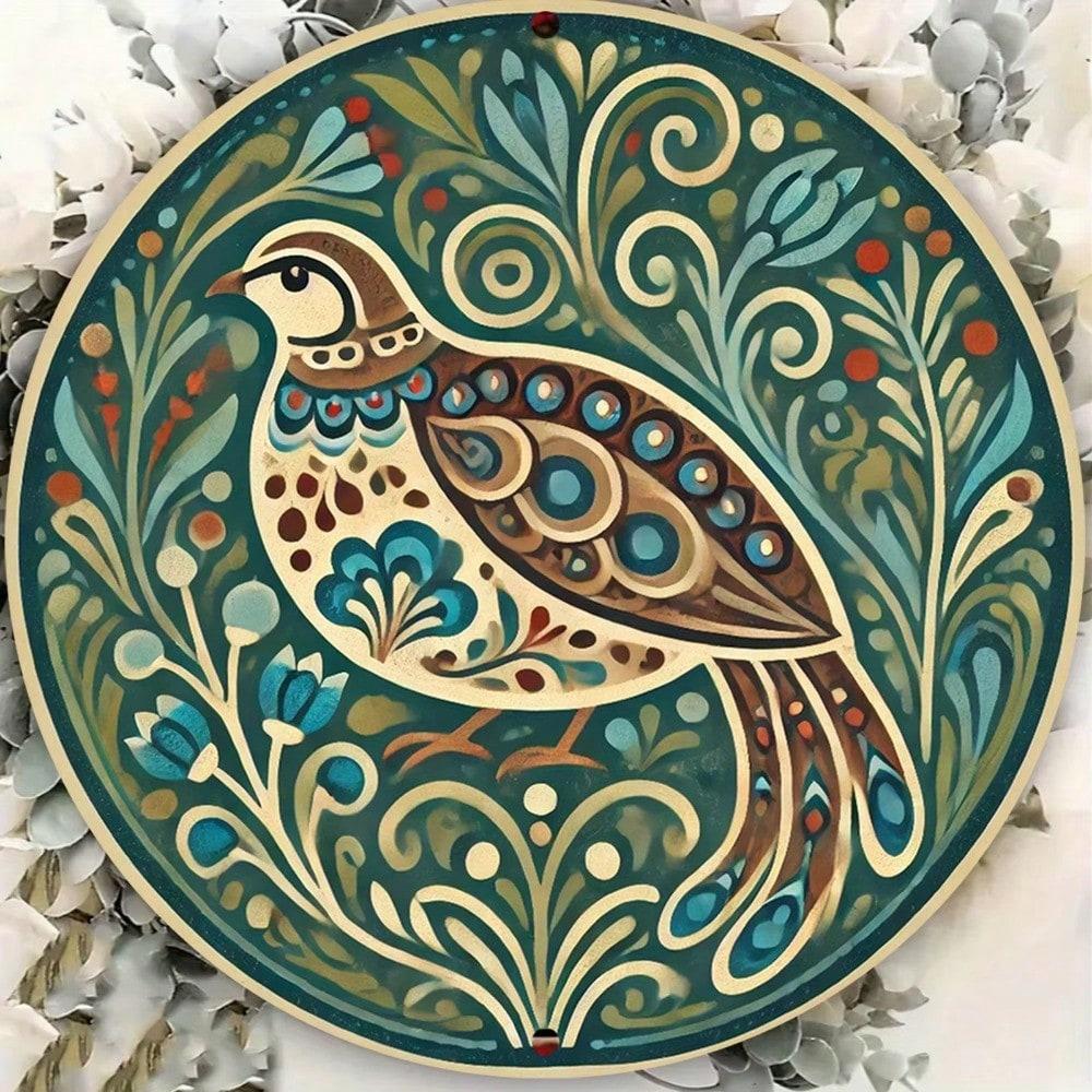 Vintage Metal Wall Basket Artificial Apples Checkered Linen Farmhouse Kitchen Decor