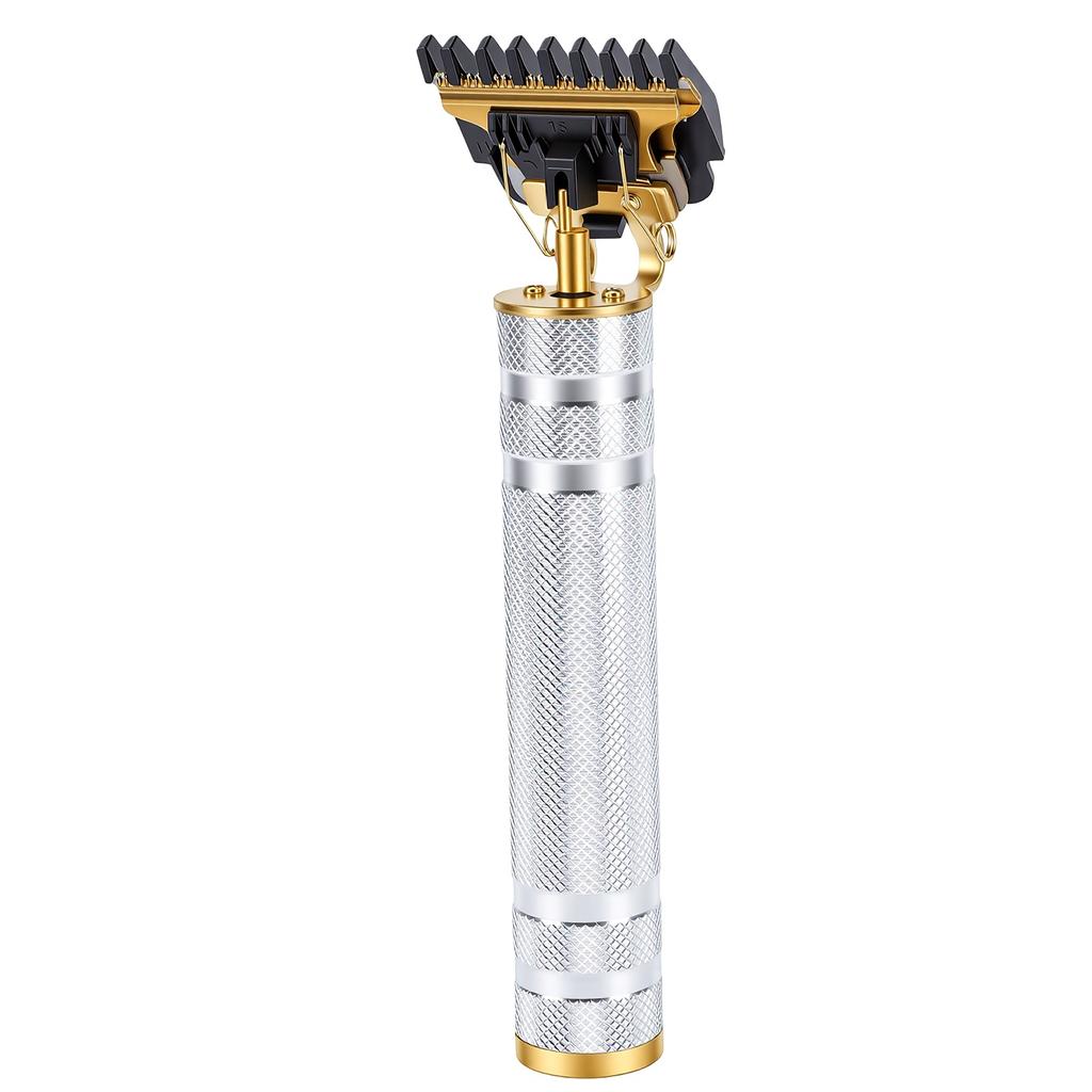 T Blade Hair Trimmer Portable Electric Shaver for Beard Mustache Sideburns Grooming Home Barber Use Silver