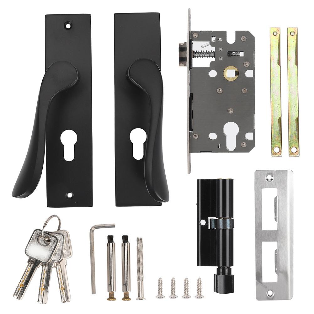 A303 T39 Aluminum Alloy Silent Split Handle Interior Door Lock for Home Security