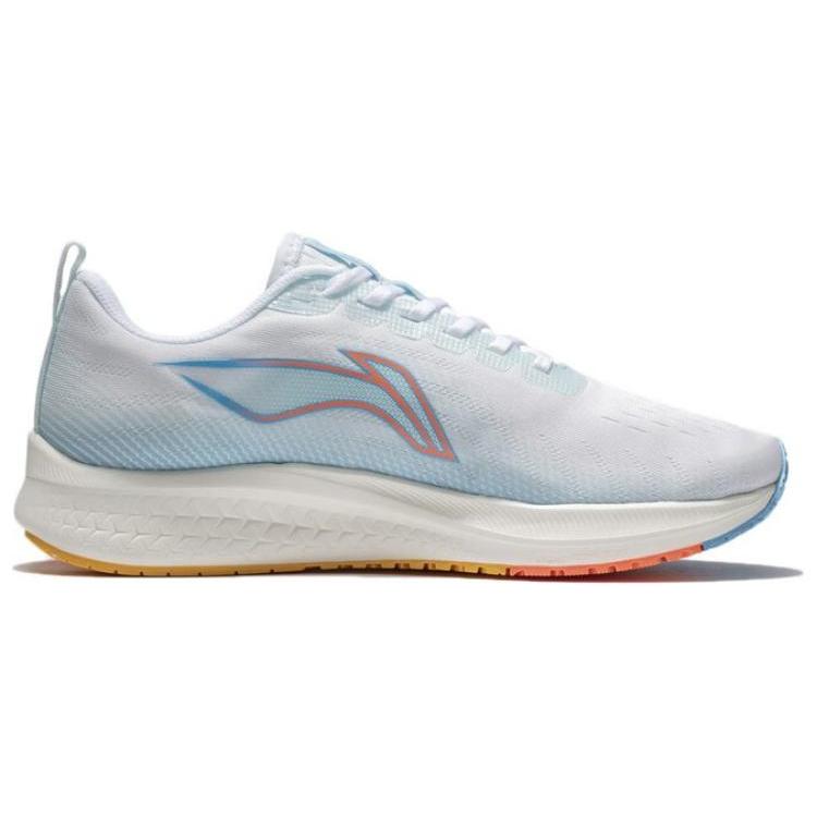 New LiNing Red Hare 5 Durable Breathable Low Top Running Shoes Women's White Blue ARMT048-2
