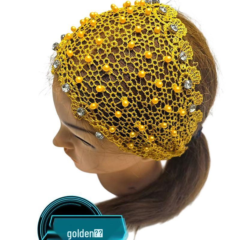 Wide-Brimmed Hollow Headband with Beads, Douyin Celebrity Style, Conceals White Hair, Versatile Headdress/Headscarf