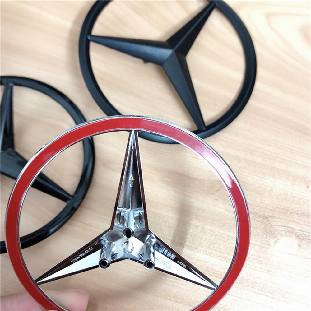 D5For Mercedes Benz W205 Class C 15-21 W204 08-14 Rear Trunk Logo A204 A205 Car Back Hood Emblem Interior Mouldings HBT-KJK-BENC