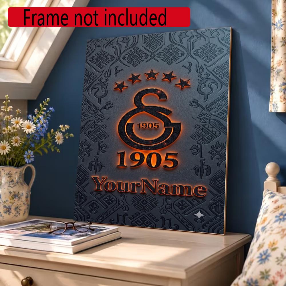 Galatasaray Personalized Name Diamond Paintings Mosaic Wall Round Diamond Art Painting Kits Embroidery Crystal Accessories Frameless